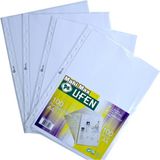 Ufen Delikli Şeffaf Poşet A4 Föy Dosya - 1 Paket (100 Adet)