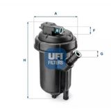 Ufı 55.125.00 Mazot Filtresi Albea Doblo 05- Punto Ducato Boxer Astra H Corsa C Combo Antara Komple