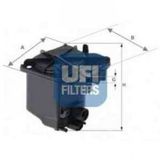Ufi Berlingo C3 C4 C5 Xsara Pıcasso P206 P207 P307 C5 Iı C5 III Partner Tepe Berlıngo III Euro4 Motor Dv6 Mazot Filtresi