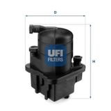 Ufi Clıo III Modus 1,5 07 Mazot Filtresi