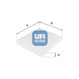 Ufi Depomix Polen Filtresi Polo 07 Corodoba-Ibiza Iv 02-09 Ibiza V 09 1.2-1.4-1.4 16V-1.4TDI-1.8T-1.9TDI - Çok Renkli