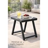 UFİX Portatif Katlanır Pratik Piknik Masası Antrasit Kamp&Piknik Sehpası 34x48 cm