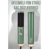 Üflemeli Fön Tarak Düzleştirici Seramik Kaplama Elektriklenme Karşıtı ( Lisinya )