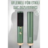 Üflemeli Fön Tarak Düzleştirici Seramik Kaplama Elektriklenme Karşıtı P56730s8624