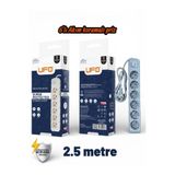 Ufo Akım Korumalı 2.5 Mt Kablolu Grup Priz Max 3500W 16 Amper Aşırı Yük Koruması 6Lı Çoklu Priz Gri