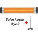 UFO Cıty C-23 2300W Infrared Duvar Tipi Termostatlı Isıtıcı Soba Ayaklı