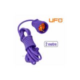 UFO Tekli grup priz mor renk (1.sınıf kaliteli)seyyar uzatma kablosu 2 metre