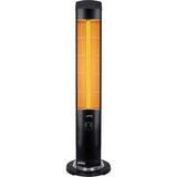 Ufo Term 2300 Watt Kule Tipi Isıtıcı - Dik Elektrikli Infrared Soba - Siyah