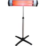 UFOMAX 2500W Termostatlı Infrared Isıtıcı + Teleskopik Ayak - ALÜMİNYUM GÖVDE CC-206