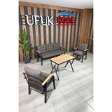 Ufuk home Kavacık 3+1+1+masa Bahçe Mobilyası, Balkon Çay Seti, Bahçe Koltuk Takımı kahve