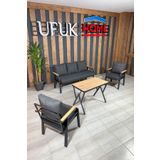 Ufuk Home Kavacik 3+1+1+Masa Bahce Mobilyasi, Balkon Cay Seti, Bahce Koltuk Takimi