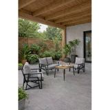 Ufuk Home Orkide Antasit 211 Masalı Açık Gri Balkon & Teras Oturma Grubu – Metal İskeletli 4’Lü Set