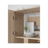 UG Home Krom Metal 10 Kancalı Fincan Kupa Bardak Askısı Dolap İçi Kancalı Fincan Askılığı