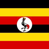 UGANDA ÜLKE BAYRAĞI 45x30CM DUVAR TABLOSU ÇERÇEVESİZ PVC TABLO