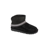UGG Kadın Bilek Desenli Süet Siyah Bot & Bootie -SİYAH 1158262