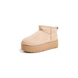 UGG Kadın Klasik Ultra Mini Platform Bot, Kum, 8