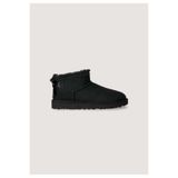 UGG Kadın Süet Dış Yüzeyli Konforlu EVA Tabanlı İçi Kürklü Siyah Bot & Bootie