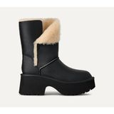 UGG Kadın Ultra Yumuşak Astarlı Çift Yüzlü Deri Yüzey Platform Tabanlı Siyah Bot & Bootie 1172590-BLACK