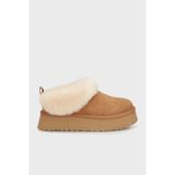 UGG Logolu Hakiki Deri Ve Yün Karışımlı Kürk Detaylı Süet Terlik TERLİK 1171393