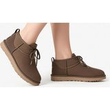 Ugg W Classic Ultra Mini Kadın Bot 1116109 Kahverengi Dış Materyal ile Şık Görünüm - 0 - Kahverengi