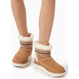 Ugg Women's Classic Mini Atherson Boot Kadın Hakiki Süet Deri Içi Koyun Yünlü Bot Kahverengi