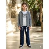 Ugly Duck 09-14 Yaş Ceket-Pantolon-Uzun Kol Sweat Takım - Laci-Beyaz - Lacivet - Beyaz - 8 - 9 Yaş