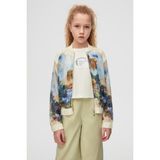 Ugly Duck 10-16YAŞ Arası Kız Çocuk Forest Fermuarlı Ceket - Krem-Mavi - 15 Yaş - Regular Fit - Krem - Mavi