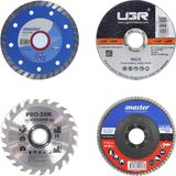 UGR Mermer Metal Ahşap Granit Demir Fayans Kesme Flap Disk Seti (4 Parça)