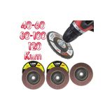 Ugr Metal Ahşap Flap Disk Zımpara115mm Set Matkap Aparatı Dahil
