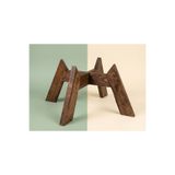 UĞRAŞ Dekoratif Ahşap Saksılık - Modern Dekoratif Bitki Saksı Altlığı 19CM ÇAP (3 Farklı Renk Seçeneği)
