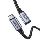 Ugreen 1 mt Gen2 100 W Thunderbolt 3 Type-C To Type-C Örgülü Uzatma Kablosu