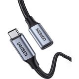 Ugreen 100W Gen2 Type-C to Type-C Örgülü Uzatma Kablosu 1 Metre