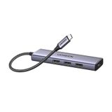 Ugreen 100W Type-C to 4K 30 HZ HDMI 3 USB 3.0 PD Güç Girişi Çoklayıcı Hub Adaptör