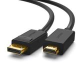 Ugreen 10203 Dp101 4K 3D Görüntü Desteği Displayport To Hdmı Dönüştürücü Kablo 3Metre