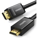 Ugreen 10238 Dp101 3D 4K Görüntü Desteği Displayport To Hdmı 2.0 Kablosu Siyah 1Metre
