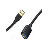Ugreen 10373, Ugreen Us129, Usb 3.0 Uzatma Kablosu, Usb A Erkek Dişi Kablo, 5Gbps Veri Aktarım Kablosu, Ugreen 2M Usb Uzatma Kablosu, Usb 3.0 Extension Cable, Ugreen Siyah Usb Kablo