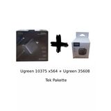 Ugreen 10375 X564 Nexode 100W Gan Hızlı Duvar Şarj Cihazı Usb-C Kablolu 4 Portlu Ve Ugreen 35608 Universal Seyehat Şarj Adaptörü