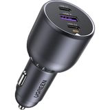 UGREEN 130W 3 Portlu Araç İçi Şarj Cihazı Çakmaklık Adaptörü, 35025 - . - Siyah
