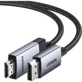 Ugreen 15574 DP119 Ultra Hd 4K 60Hz Çözünürlük Displayport 1.2 To HDMI 2.0 Örgülü Kablo 1.5metre