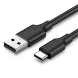 UGREEN 2.0 A USB-A & USB-C, Şarj ve Data Kablosu, 25 Santimetre, Siyah, 60114