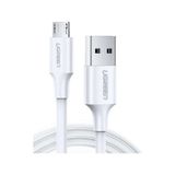 Ugreen 2.4A Micro USB Data ve Hızlı Şarj Kablosu 1 M Beyaz