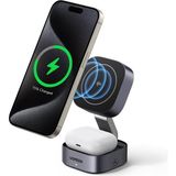 Ugreen 2-In-1 Magsafe Kablosuz Hızlı Şarj Standı - 35316 - Uzay Grisi