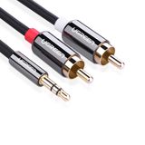Ugreen 2 RCA 3.5 mm 5 m Aux Ses Kablosu