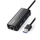 Ugreen 20265 Usb 3.0 1000Mb/S Gigabit Ethernet Rj45 Dönüştürücü 3 Port Hub Usb Çoklayıcı