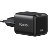 Ugreen 20W Gan Hızlı Şarj Cihazı Type-C Qc Pd 1Xusb-C, Siyah, 55553