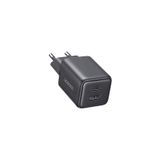 Ugreen 20W GaN Type-C QC PD 1xUSB-C, 1xUSB-A Hızlı Şarj Cihazı Siyah, 65737