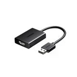 Ugreen 25161 Cm679 Usb To Hdmı Dönüştürücü 1080P 60Hz Video Ses Senkronizasyon Adaptörü Siyah 15Cm