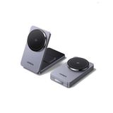 Ugreen 2'si 1 Arada 30W Magnetik Wireless Kablosuz Şarj Cihazı, Siyah - 45023