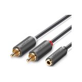 Ugreen 3.5 Mm Jack Girişi Aux To 2 Rca Ses Aktarma Kablosu 1 Metre, 10588