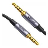 Ugreen 3.5mm Hi-Fi Erkek to Erkek TRRS Aux Ses ve Mikrofon Kablosu 2 Metre